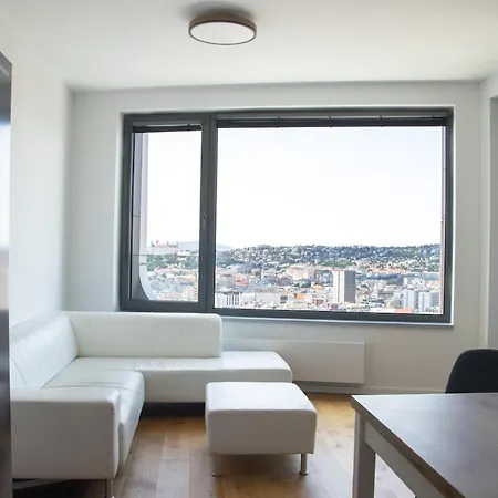 With Sunset View Over * Bratislava